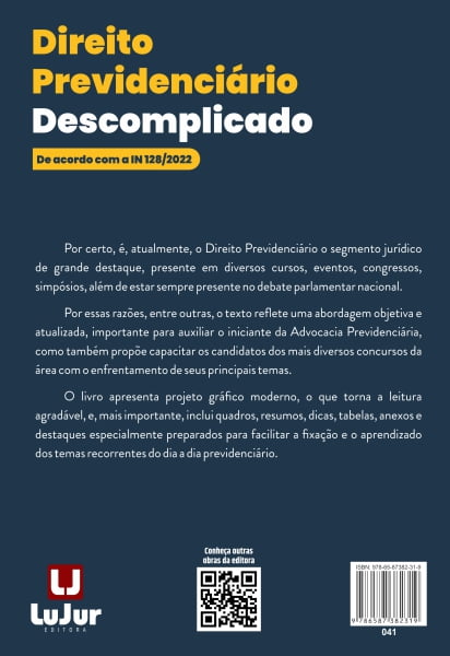 Direito PrevidenciÁrio Descomplicado Lujur Editora 5231